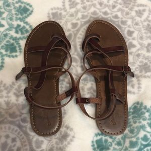 Brown strappy Sandals